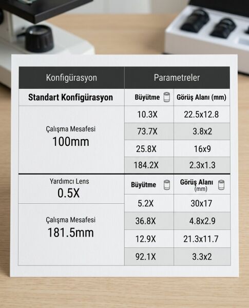0.5x Objectif Lens Digi9-3D Uyumlu