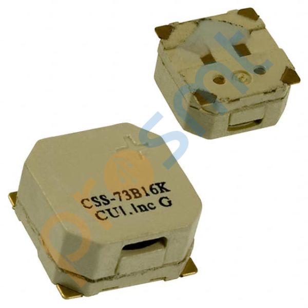 CSS-73B16K-SMT AUDIO MAGNETIC XDCR 2.5-4.5V SMD - ALARM, BUZZER, SIREN