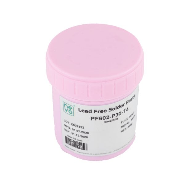 Sn42Bi58 Düşük Sıcaklık Krem Lehim Type 4 (500 Gr)