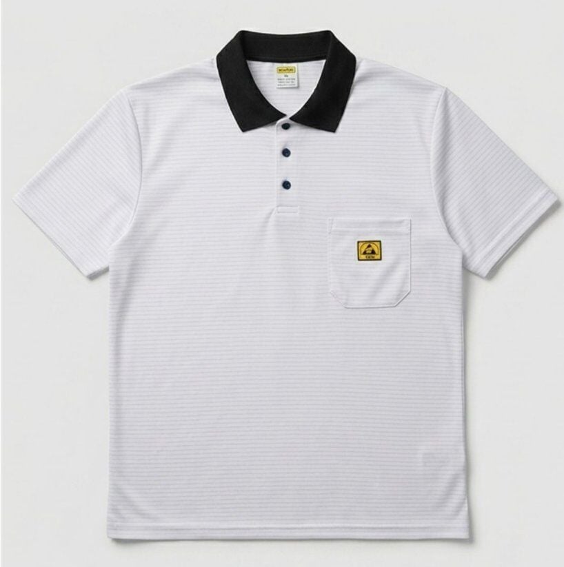 ESD T-Shirt Polo Yaka L Beden %49 Pamuk