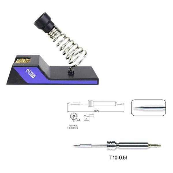 Akıllı Taşınabilir GT-2010 5 V 2A USB Havya Dijital LED Ekranlı
