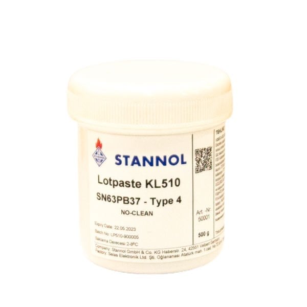 Sn63Pb37 Type 4 Krem Lehim - 500 gr