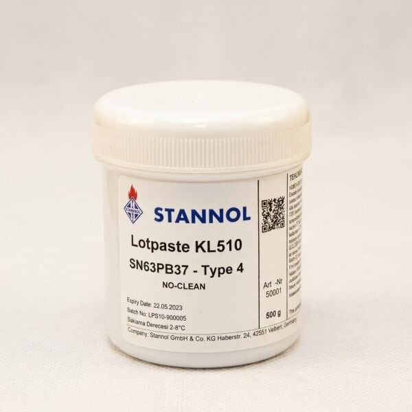 Sn63Pb37 Kurşunlu Krem Lehim Type 4 (500 gr)