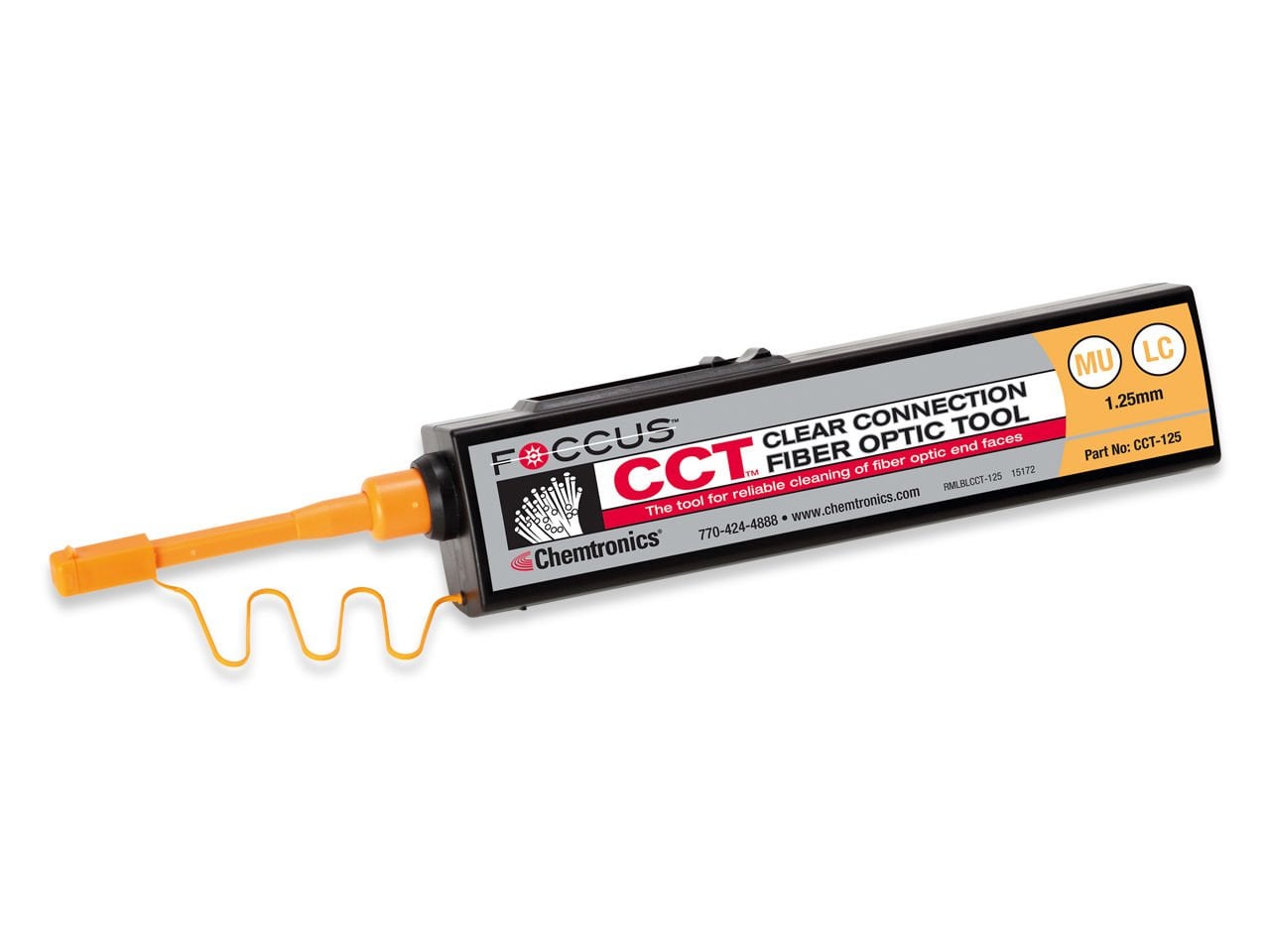 Chemtronics FOCCUS CCT 1,25 mm Fiber Optik Konnektör Temizlik Aleti