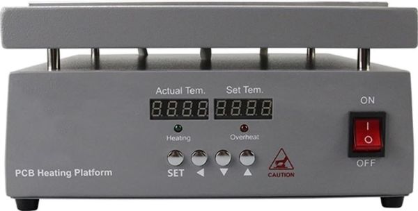 ProTools PCB Alt Isıtıcı - Dijital Sıcak Plaka Sabit Sıcaklık Lehimleme İstasyonu 200x200mm
