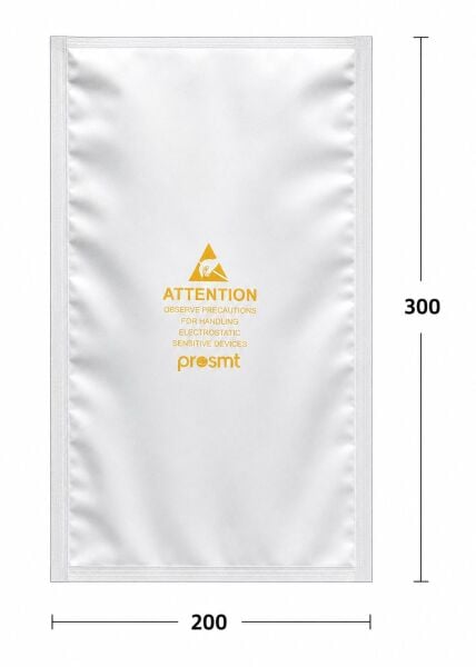 200 x 300 Kilitsiz Antistatik ESD Poşet - 100 Adet