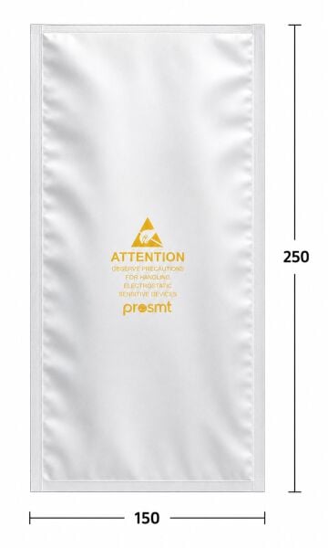 150 x 250 Kilitsiz Antistatik ESD Poşet - 100 Adet