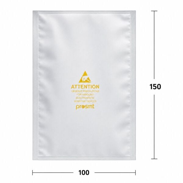 100 x 150 Kilitsiz Antistatik ESD Poşet - 300 Adet